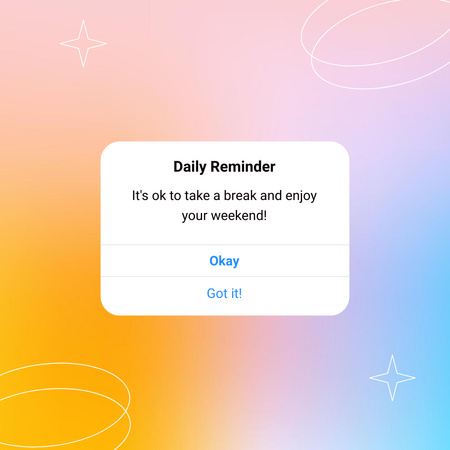 Template di design Inspirational Daily Reminder Instagram