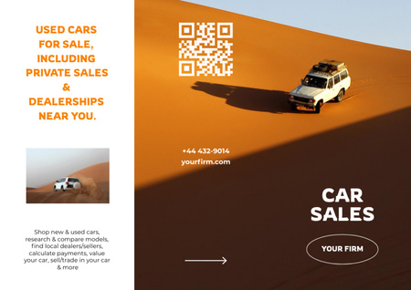 Car Sales Announcement Brochure Design Template