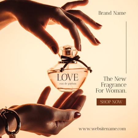 New Fragrance for Women Instagram AD Design Template