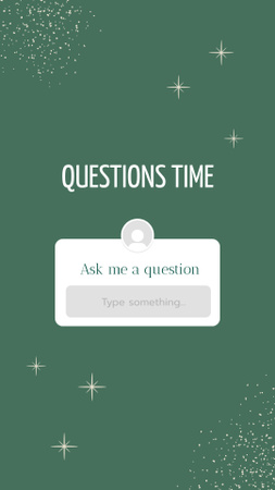 Tab for Asking Questions Instagram Story Design Template
