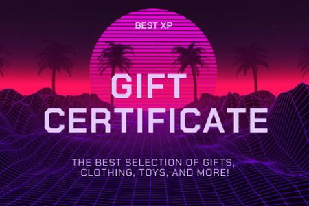 Game Gift Certificate – шаблон для дизайну