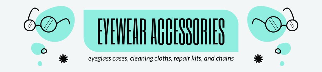 Store with Simple Accessories for Eyewear Ebay Store Billboard – шаблон для дизайна