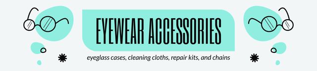 Store with Simple Accessories for Eyewear Ebay Store Billboard – шаблон для дизайну