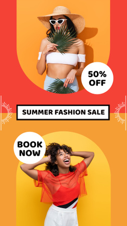 Summer Sale of Fashion Wear Instagram Video Storyデザインテンプレート
