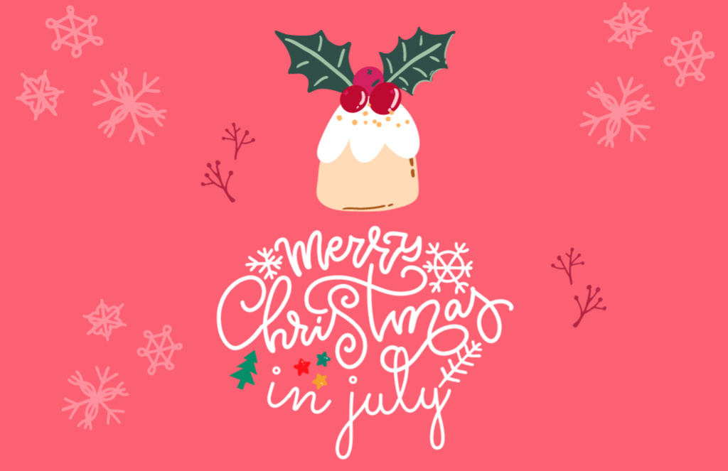 Platilla de diseño Bright and Delightful Christmas in July Flyer 5.5x8.5in Horizontal