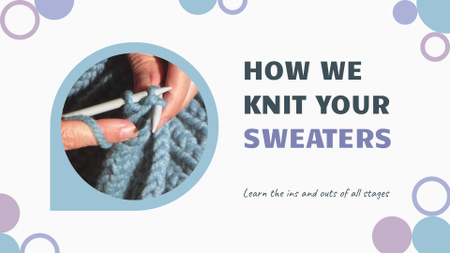 Platilla de diseño Stages of Knitting Sweaters For Small Business Full HD video