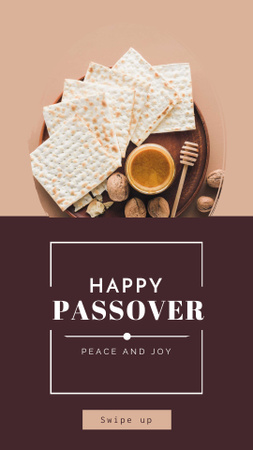 Platilla de diseño Happy Passover Greetings Instagram Story