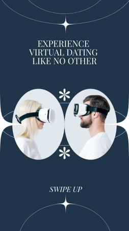 Platilla de diseño Couple Using Virtual Dating Platform Instagram Story