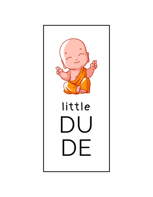 Designvorlage Little  Dude t-short für T-Shirt