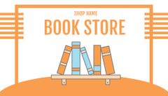 Books Store Ad on Orange