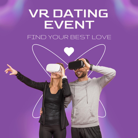 Virtual Reality Dating Event Instagram Design Template