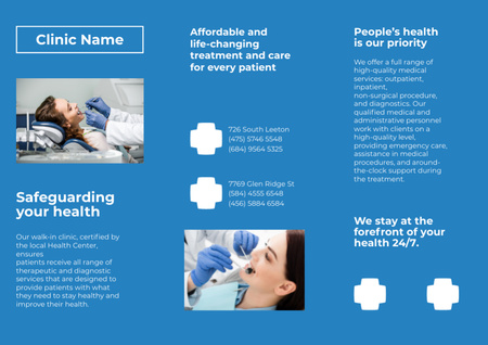 Ontwerpsjabloon van Brochure van Healthcare Branding Kits