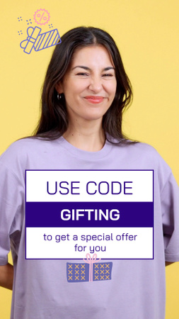 Platilla de diseño Awesome Presents Offer With Promo Code At Shop TikTok Video
