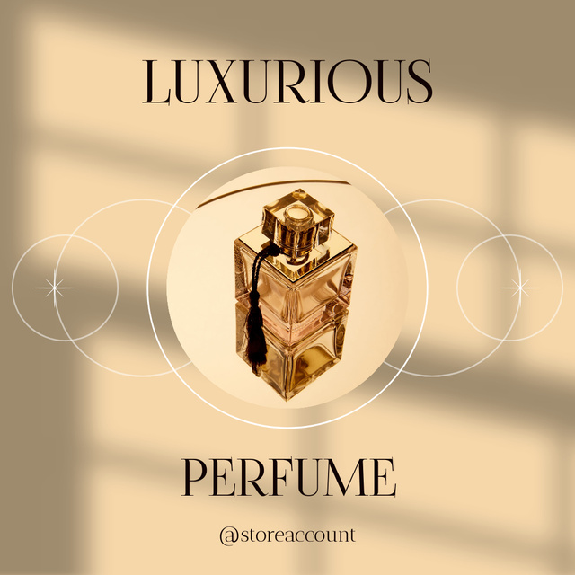 Luxurious Perfume Ad Instagram Design Template