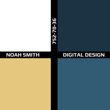 Designvorlage Offer of Digital Designer Services für Square 65x65mm