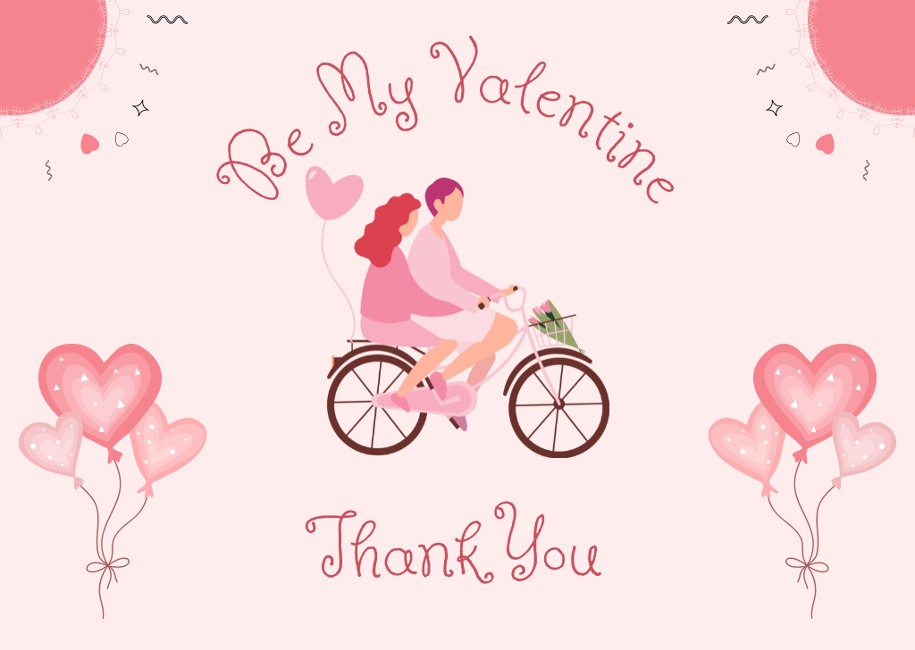 Be My Valentine Card Tasarım Şablonu