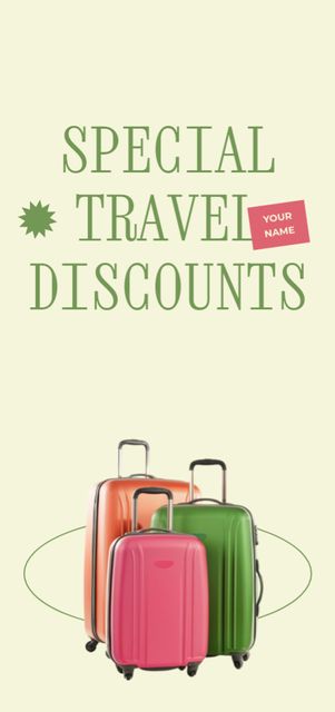 Travel Tour Discount Offer  Flyer DIN Large Design Template