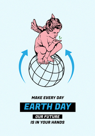 World Earth Day Announcement Poster 28x40in Modelo de Design