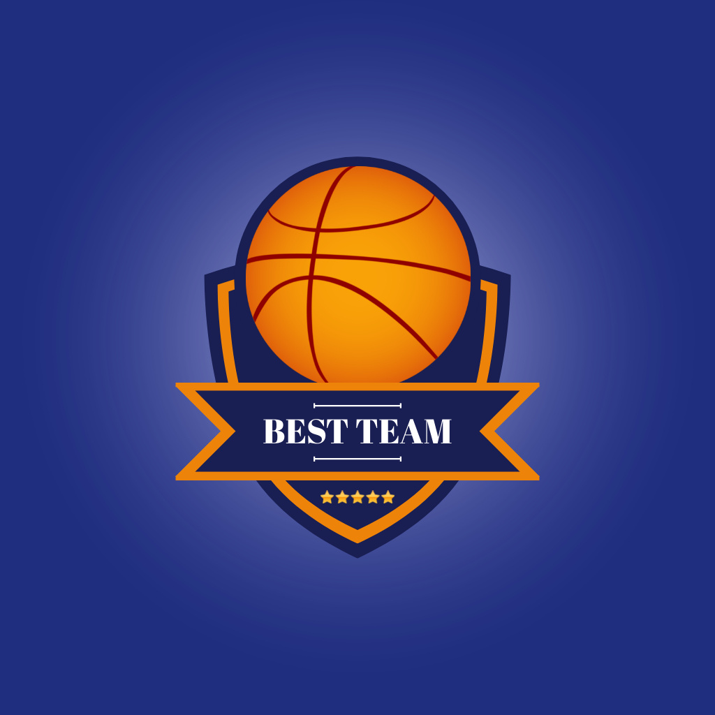 Volleyball Team Emblem Logo Tasarım Şablonu