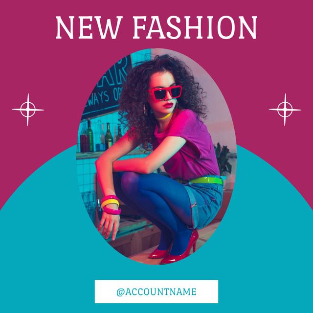 Advertising With New Fashion Instagram – шаблон для дизайна