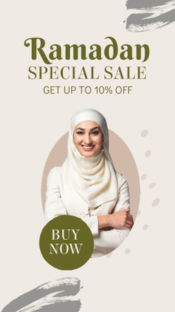 Ramadan Special Sale for Women's Clothing Instagram Story Design Template