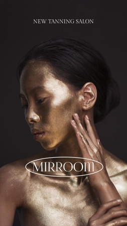 Tanning Salon Ad Instagram Story Modelo de Design