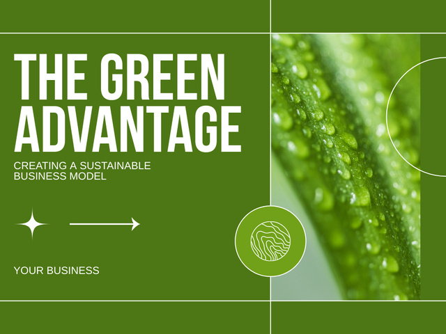 Modèle de visuel Plan for Creating Sustainable Green Business Model - Presentation