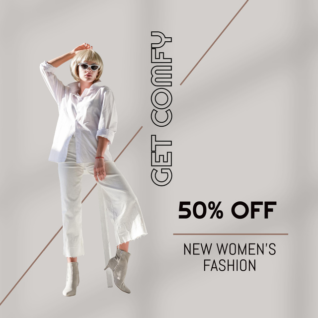Template di design Stylish Suit And Clothes Collection Sale Offer Instagram