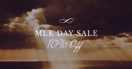 MLK Day Discount Offer Facebook AD tervezősablon