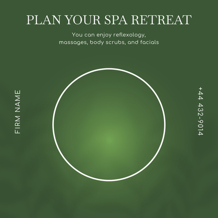Ontwerpsjabloon van Instagram van Inspiration to Try Spa Retreat