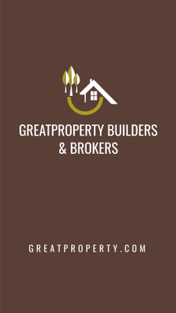 Property Buiders And Brokers Instagram Video Story tervezősablon