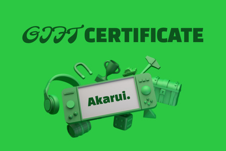Gaming Gear Offer Gift Certificate – шаблон для дизайна