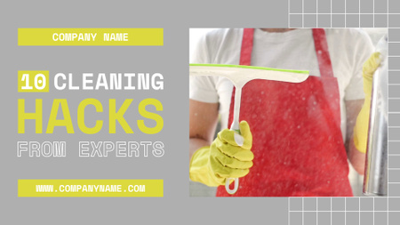 Helpful Set Of Cleaning Tips From Experts Full HD video Design Template