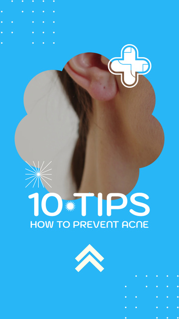 Healthcare Tips And Tricks For Preventing Acne Instagram Video Story Design Template