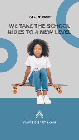 Skateboard Shop Advertising Instagram Video Story Design Template