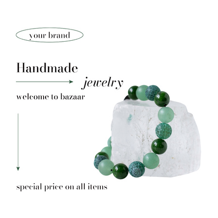 Platilla de diseño Handmade Jewelry Bazaar Announcement Instagram