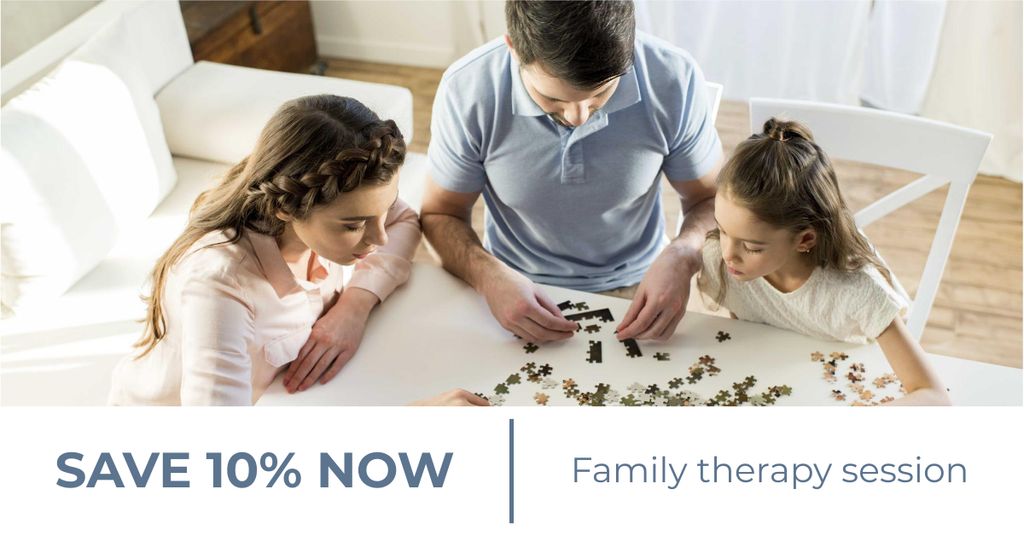 Family Therapy Center offer Facebook AD Design Template