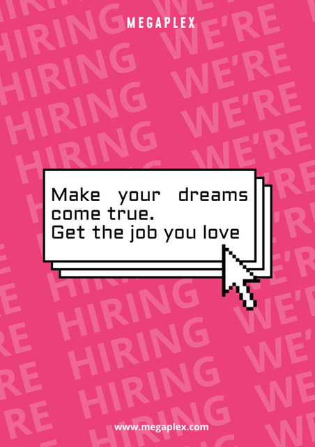 Job Search Quotes Poster A3 – шаблон для дизайну