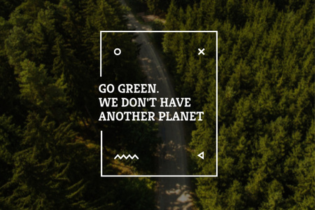 Plantilla de diseño de Citation about green planet Gift Certificate 