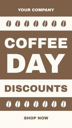 Coffee Day Discounts Offer Instagram Story Πρότυπο σχεδίασης