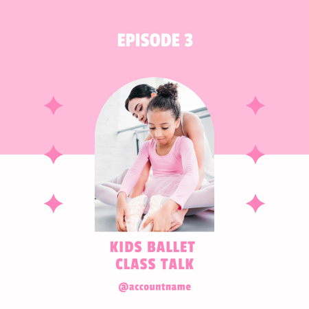Szablon projektu Cute Little Ballerina Girl with Coach Instagram