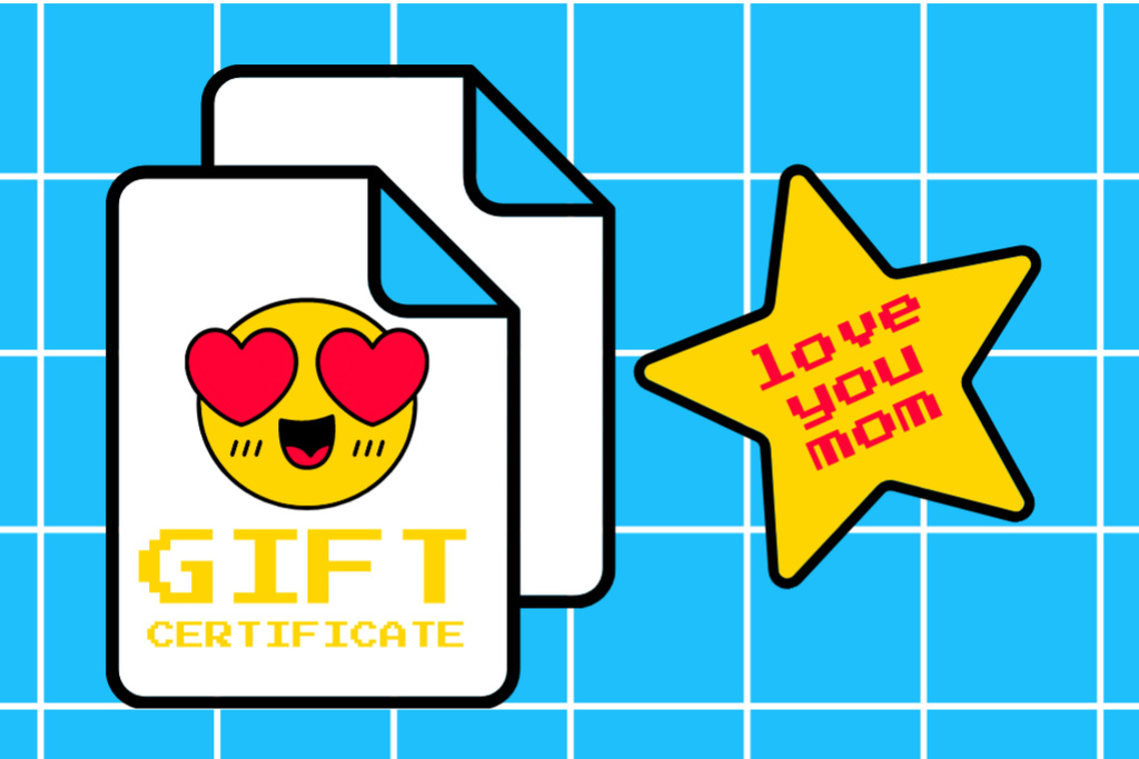 Special Gift for Mom Gift Certificateデザインテンプレート