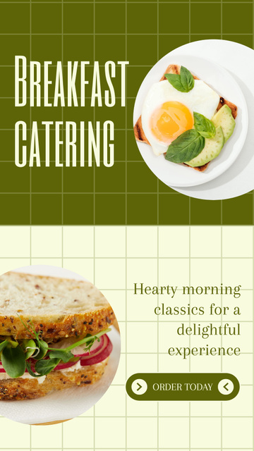 Plantilla de diseño de Appetizing Breakfasts with Classic Dishes Instagram Story 