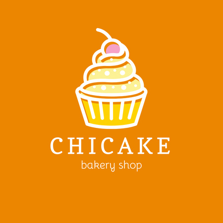 Plantilla de diseño de Emblema brillante de la panadería Logo 