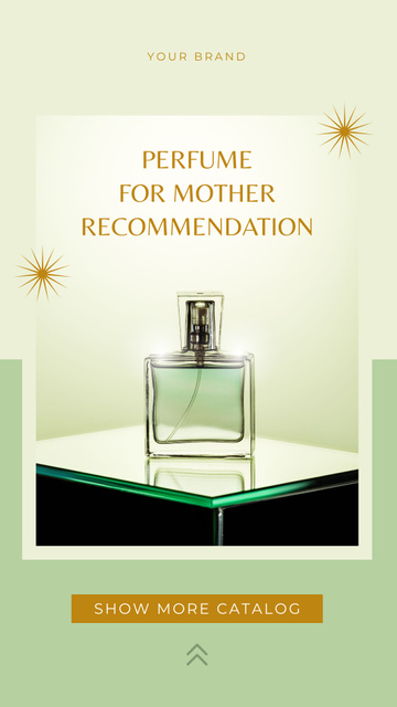 Designvorlage Fragrance for Mother für Instagram Video Story
