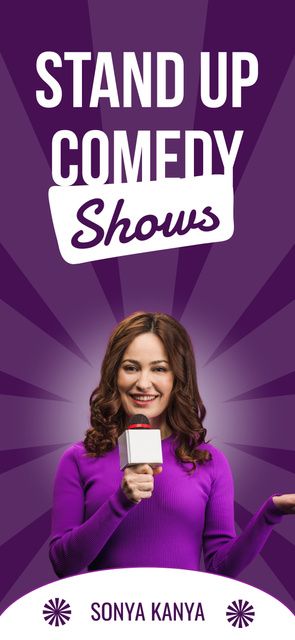 Promo of Stand-up Comedy Shows Snapchat Geofilter – шаблон для дизайну