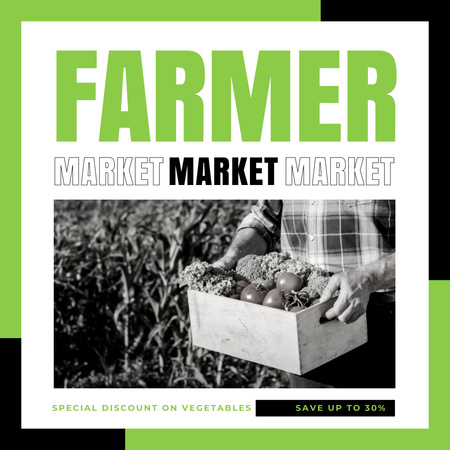 Platilla de diseño Welcome to Farmers' Market Instagram