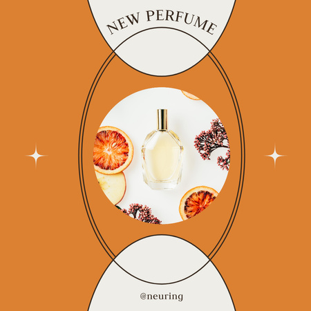 New Perfume Sale with Citrus Instagram Design Template