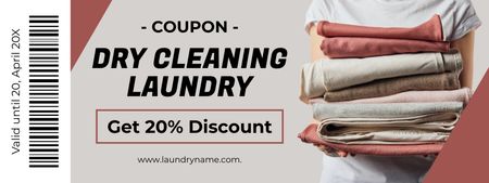 Discount Voucher for Laundry Services Coupon Design Template