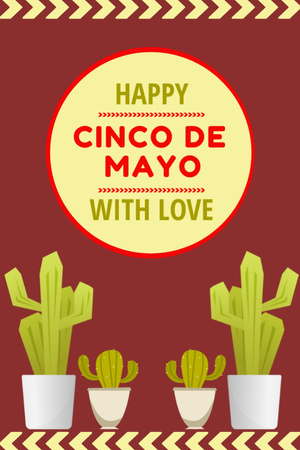 Cinco De Mayo Celebration Postcard 4x6in Vertical tervezősablon